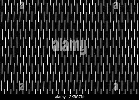 Bianche verticali linee casuali, seamless pattern sfondo. Nero struttura di cella. Foto Stock