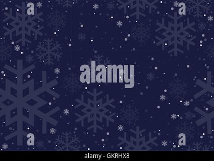 Natale Texture fiocchi di neve Illustrazione Vettoriale