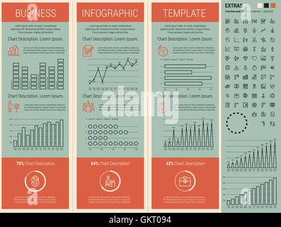 Infografico Business modello. Illustrazione Vettoriale