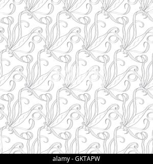 Vettore di moto vorticoso astratta Texture-Stock organico modello senza giunture Illustrazione Vettoriale