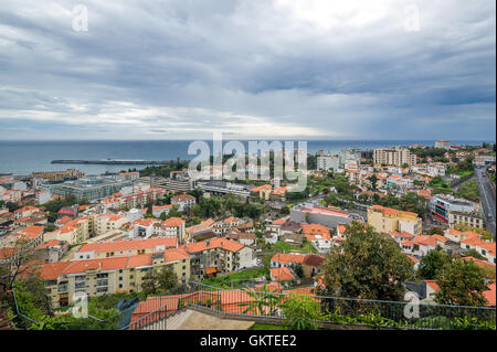 Funchal cityscape, isola di Madeira. Foto Stock