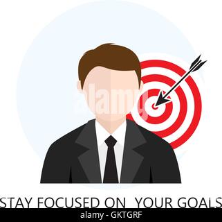 Strategia di Business concetto icona piatta Illustrazione Vettoriale