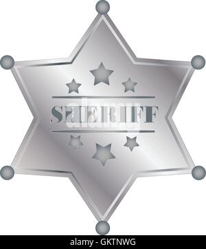 sceriffo badge Illustrazione Vettoriale