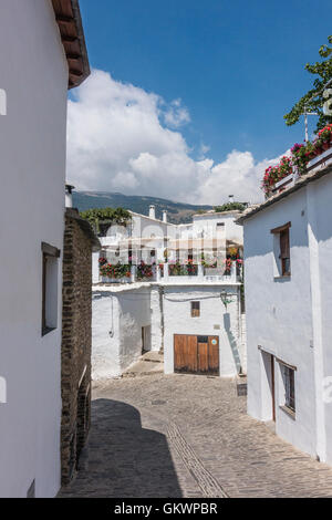 Immagine di Capileira, Spagna, un "villaggio bianco.' Capileira è la più alta e la più settentrionale delle tre villaggi della zona. Foto Stock