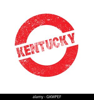 Gomma timbro inchiostro Kentucky Illustrazione Vettoriale
