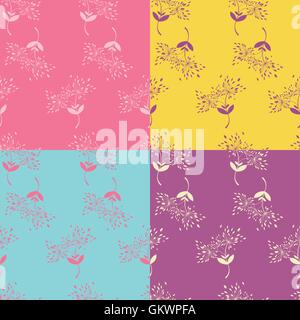 Floral seamless pattern. Vettore Illustrazione Vettoriale