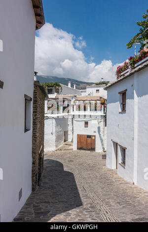 Immagine di Capileira, Spagna, un "villaggio bianco.' Capileira è la più alta e la più settentrionale delle tre villaggi della zona. Foto Stock