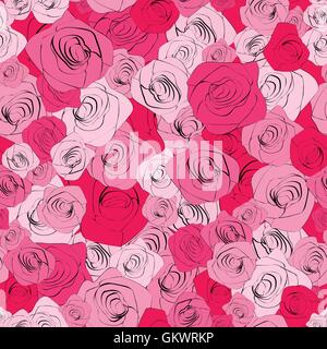 Vintage floral seamless pattern. EPS8 vettore. Illustrazione Vettoriale