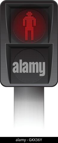 Semaforo pedonale Illustrazione Vettoriale