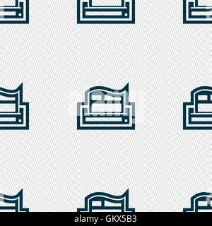 Icona di giornale segno. Modello senza cuciture con texture geometrica. Vettore Illustrazione Vettoriale