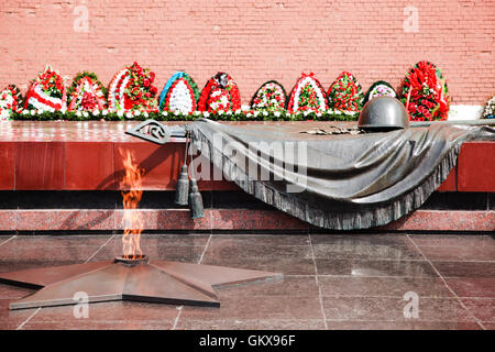 Il guerriero sconosciuto Memorial a Mosca Foto Stock