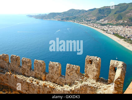 Il castello di Alanya in Turchia Foto Stock