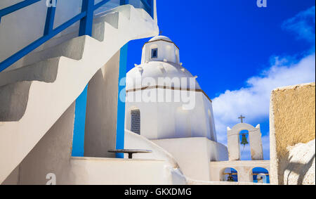 Esclusiva architettura delle Cicladi - Santorini Island, Grecia Foto Stock