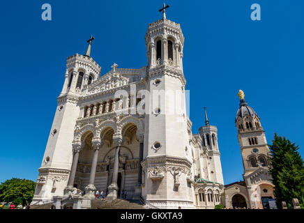 Lione 5e arr. Basilica di Notre Dame de Fourviere. Patrimonio dell'umanità dell'UNESCO. Dipartimento del Rodano. Rhone-Alpes. Francia Foto Stock