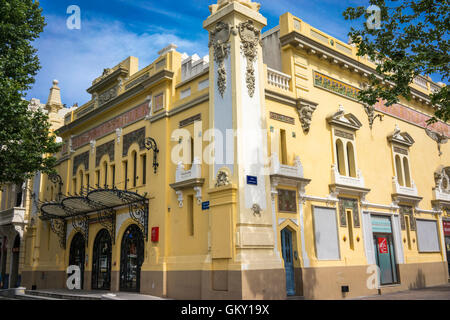 Cinema Le Castillet, un Art Deco movie theater a Perpignan, Francia Foto Stock