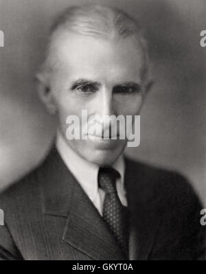 Nikola Tesla ritratto di Napoleone Sarony Foto Stock