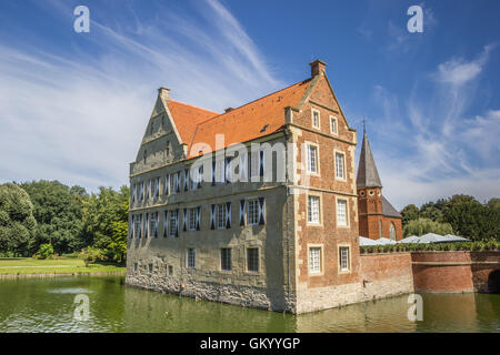 Castello di Hulshoff munsterland vicino Havixbeck, Germania Foto Stock