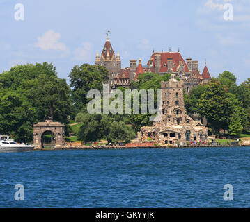 Boldt castello nel cuore Isola, mille isole Foto Stock