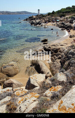 Porto Faro calette, Palau Sardegna Foto Stock