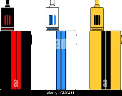 Vettore - vaporizzatori in tre colori. Illustrazione Vettoriale