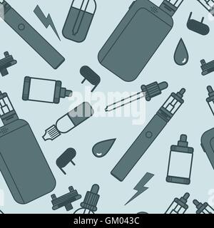 Vector vaping pattern. Illustrazione Vettoriale