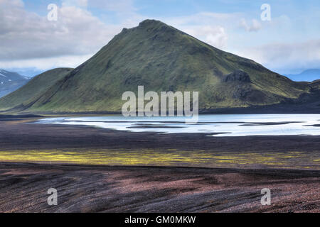 Landmannalaugar, Fjallabak Riserva Naturale, Rangárþing ytra, Islanda, Europa Foto Stock