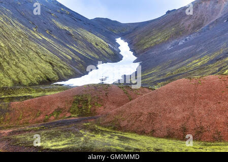 Landmannalaugar, Fjallabak Riserva Naturale, Rangárþing ytra, Islanda, Europa Foto Stock