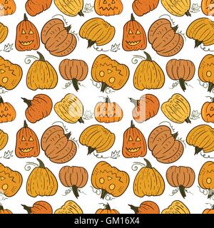 Funny zucca disegno vettoriale Illustrazione Vettoriale