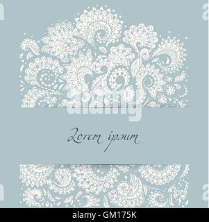 Floral disegnati a mano doodle Illustrazione Vettoriale