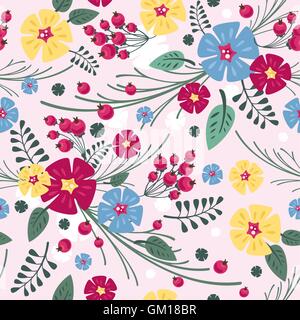 Seamless motivo floreale Illustrazione Vettoriale