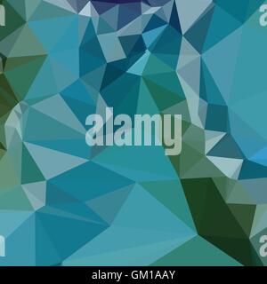 Turchese brillante blu bassa astratta sfondo poligono Illustrazione Vettoriale