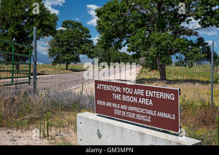 Denver, Colorado - Rocky Mountain Arsenal National Wildlife Refuge, precedentemente noto come un esercito facility di produzione di armi chimiche. Foto Stock