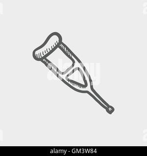 Stampella icona schizzo Illustrazione Vettoriale