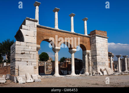 Selcuk, Basilica di San Giovanni in prossimità di Efeso Foto Stock