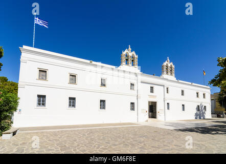 La chiesa di Nostra Signora di un centinaio di porte, Panagia Ekatontapyliani, Parikia, isola di Paros, Grecia Foto Stock