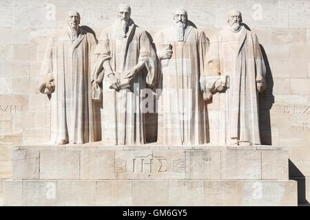 Il muro dei Riformatori di Ginevra in Svizzera Foto Stock