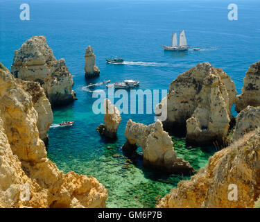 Il Portogallo, Algarve Ponta da Piedade vicino a Lagos Foto Stock