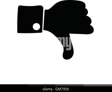 Thumbs up icona , come icona , icona antipatia illustration design Illustrazione Vettoriale