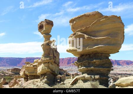 Rock(s) Formazione (colore)- Valle della Luna - San Agustin del Valle Fertil - San Juan - Argentina - Geologia - Era Mesozoica Foto Stock