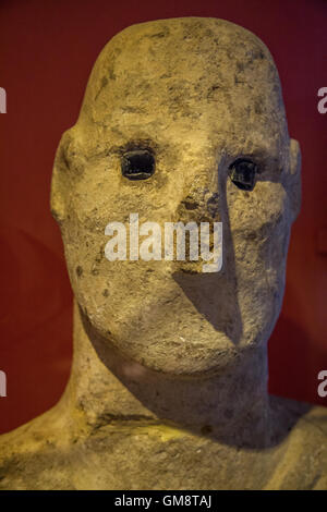 La prima scultura di un uomo mai trovato, presso il museo archeologico di Sanliurfa Foto Stock