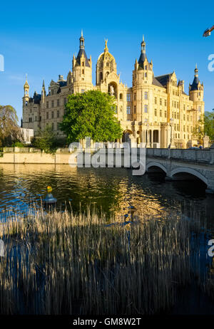 Castello di Schwerin, Meclemburgo-Pomerania Occidentale, Germania Foto Stock