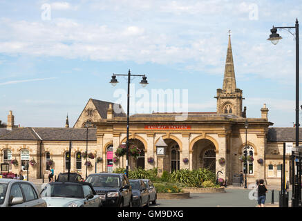 La vecchia stazione ferroviaria, Saltburn dal mare, North Yorkshire, Inghilterra, Regno Unito Foto Stock