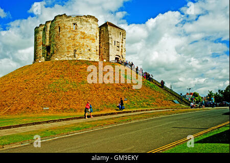 Clifford Tower, York Foto Stock