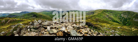 Le creste fino a Helvellyn Foto Stock