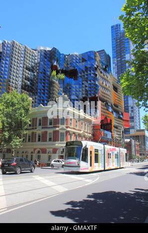 Moderne università RMIT edificio 80 a Melbourne in Australia. Foto Stock