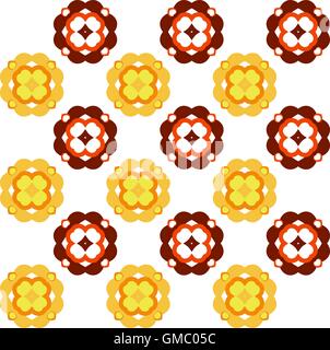 Autunno fiore semplice modello senza giunture Illustrazione Vettoriale