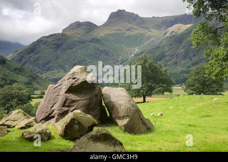 The Langdale Massi, Lake District, England, Regno Unito Foto Stock
