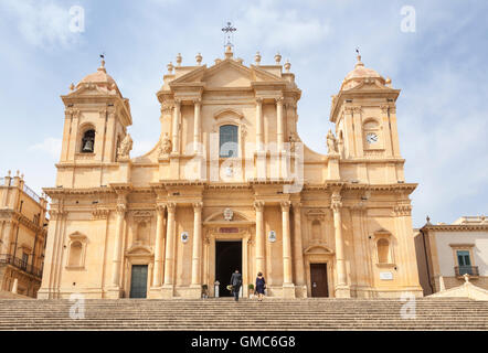 Cattedrale di Noto Noto anche come San Nicolo Duomo, Corso Vittorio Emanuele, Noto, Sicilia, Italia Foto Stock