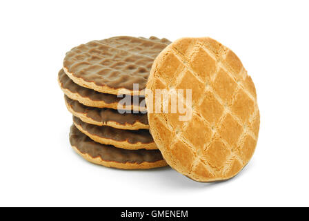 Ricoperti di cioccolato biscotti Foto Stock