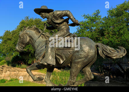 Pioneer Plaza, Dallas, Texas, Stati Uniti d'America Foto Stock